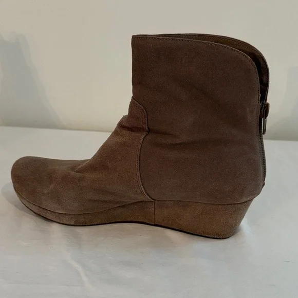 Chocolat Blu Taupe Suede Ankle Boots - Picture 13 of 14